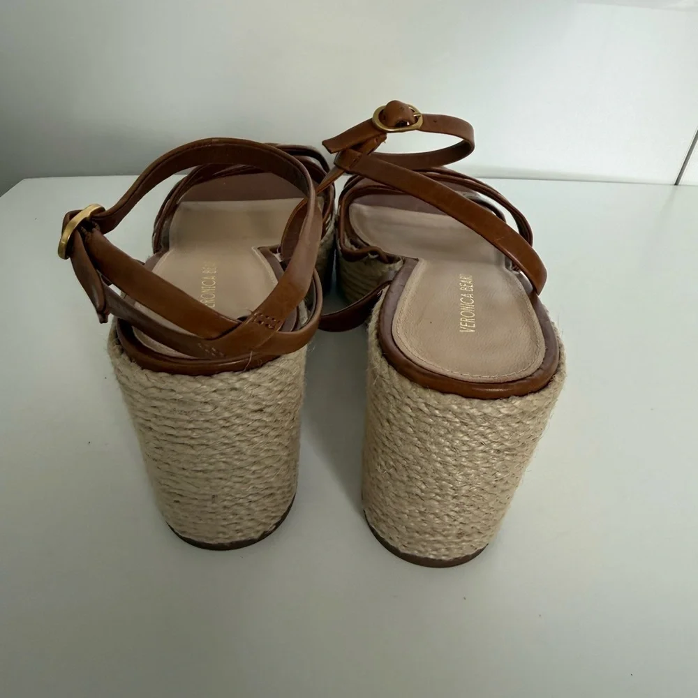 NWOT Veronica Beard Women's Philene Espadrille Wedge Sandals size 7 - Picture 6 of 8